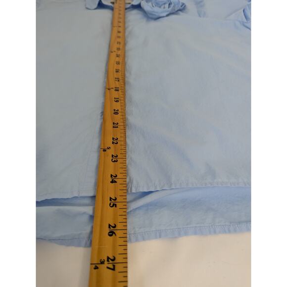 Loft Rosette Poplin Everyday Relaxed Shirt Light Blue in Lakeside Mist Size XL‎ - Picture 10 of 10